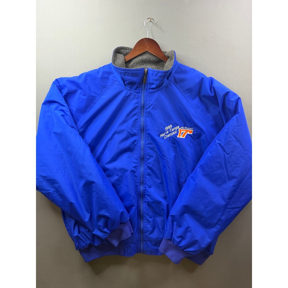 Holloway Racing Vintage Jacket Mens Blue 1999 Hav-A-Tampa Dale McDowell 17 XXL